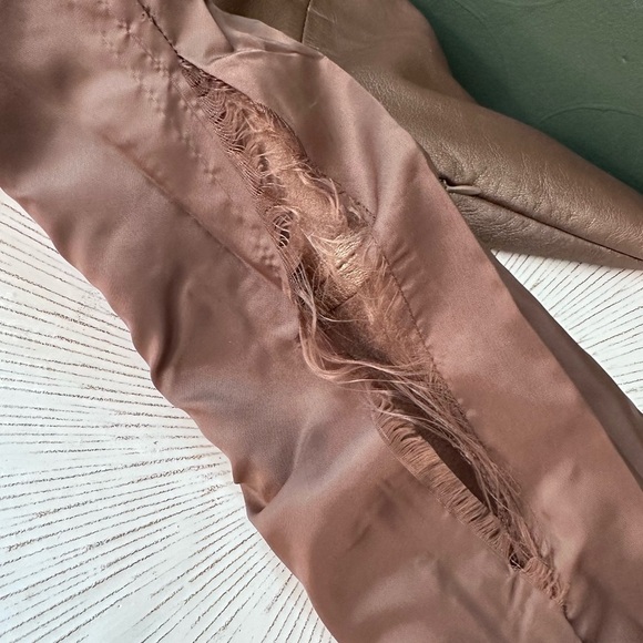 Brandon Thomas Brown Bronze Leather Coat Size Medium - Picture 8 of 8